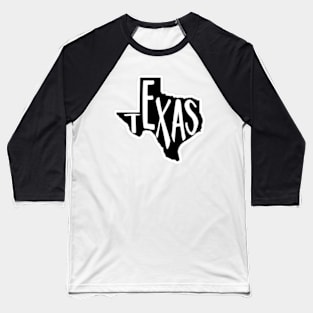 Black & White Texas Baseball T-Shirt